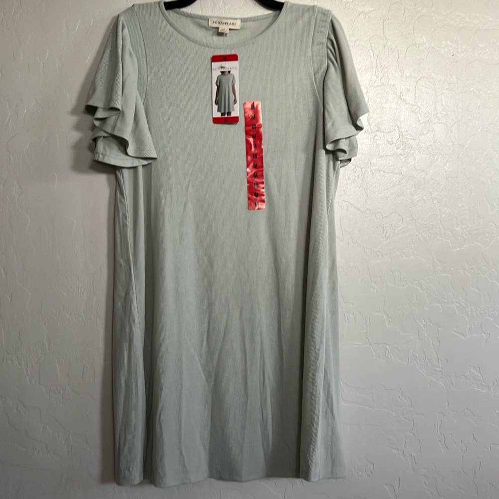 New Ecothreads Flutter Dress Women’s Size Medium